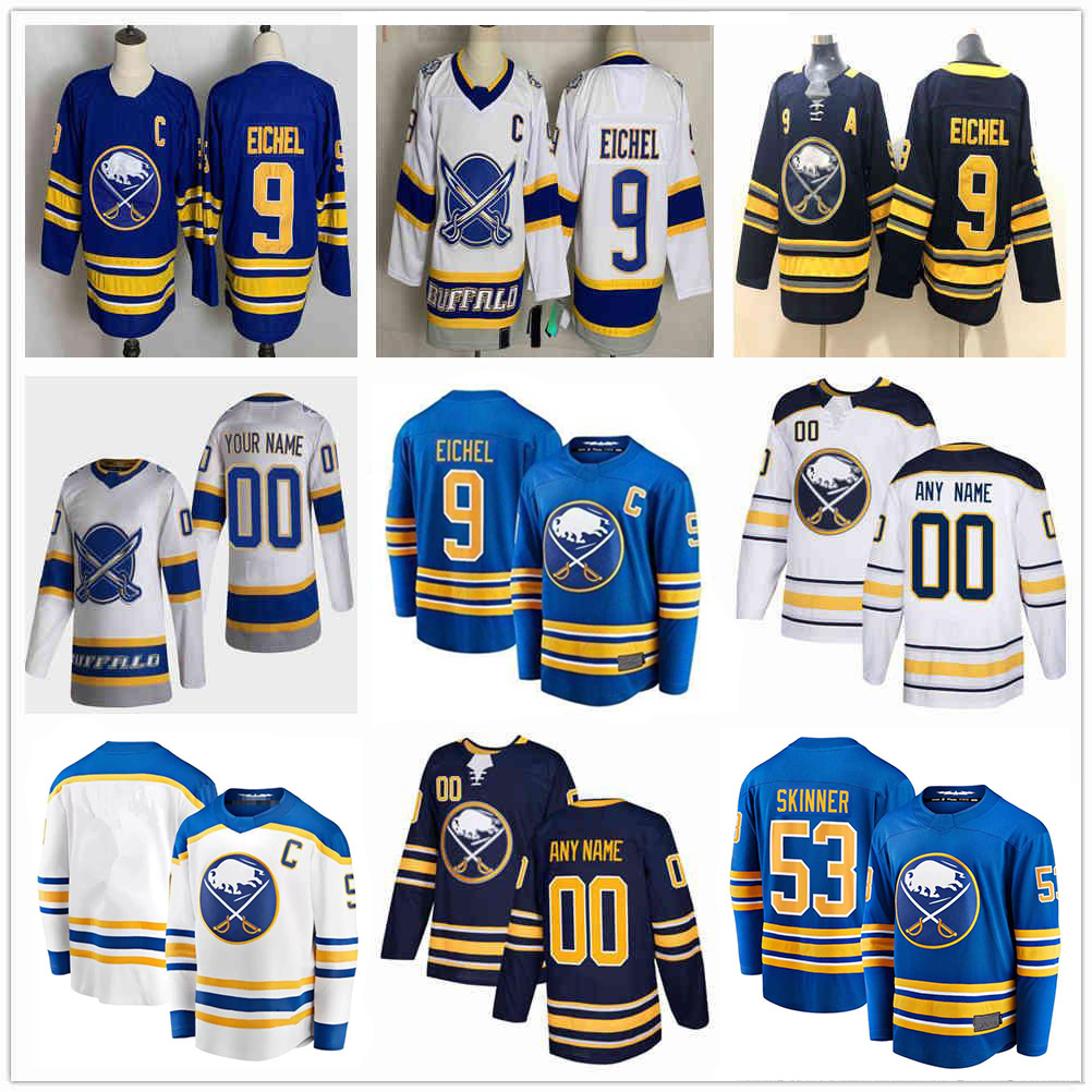 

Jack Eichel Jersey Buffalo Sabres Jerseys Custom 2021 Hockey 53 Jeff Skinner 26 Rasmus Dahlin 33 Colin Miller 21 Kyle Okposo 71 Victor Olofsson Ristolainen Smith Wear, Men's color 5