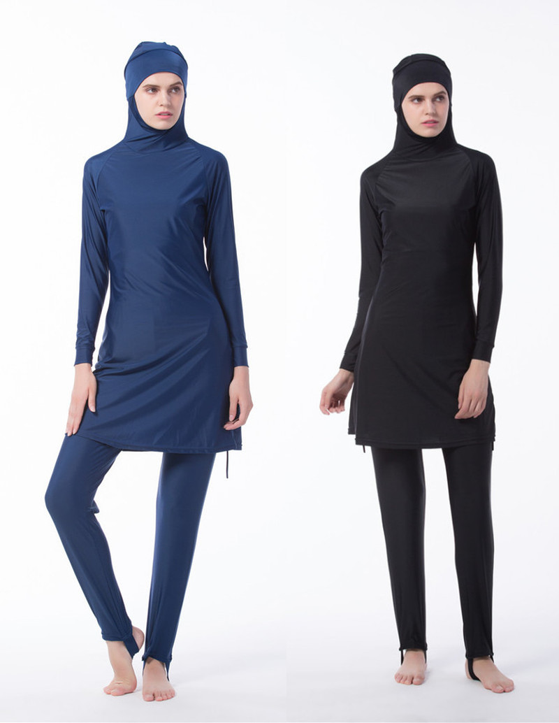 

Muslim Swimwear 2 Pieces Sets Islamic Women sleeveless Beach Sun Sports Suits Arab Modest Bathing Suit Swim Surf Wear Swimsuit