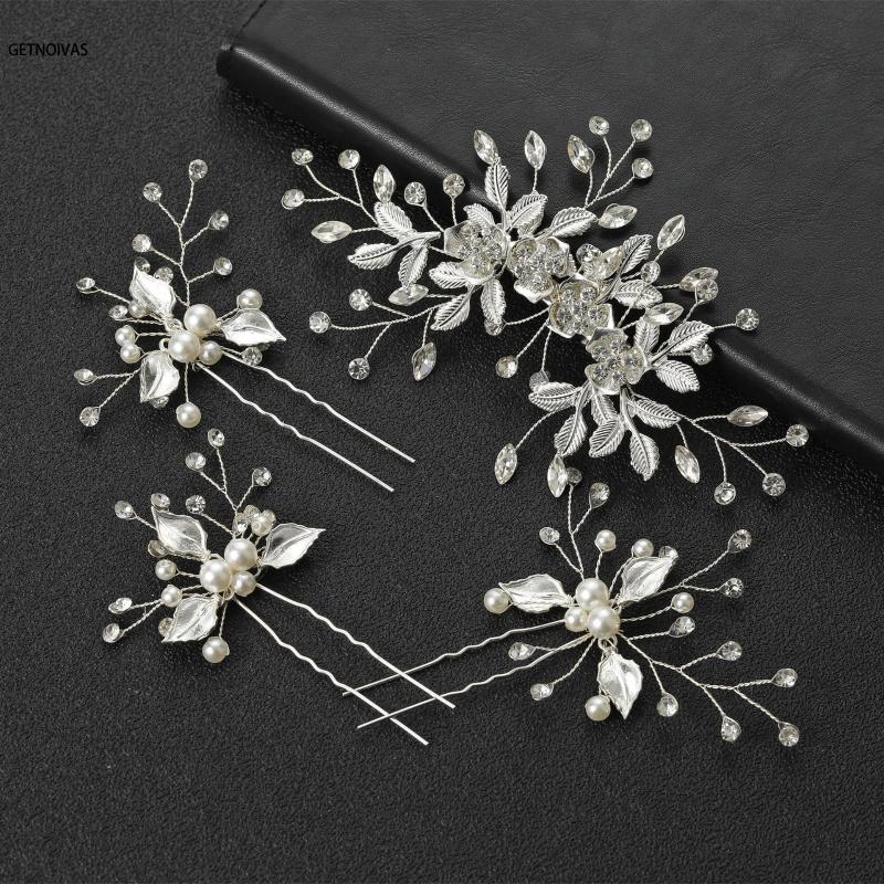 

Hair Clips & Barrettes Bridal Headdress Set Pin Hairpin Kit Handmade Exquisite Super Fairy Accessories For Girls Daily Wear SL