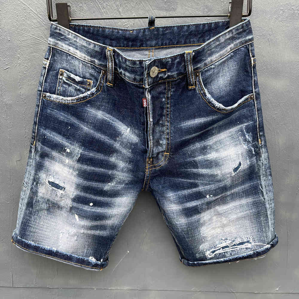 

Dsqsabcd 2 Summer Dsq Brand D2 Italy Jeans Men Shorts Men Denim Trousers Straight Slim Stripe Hole for, D039