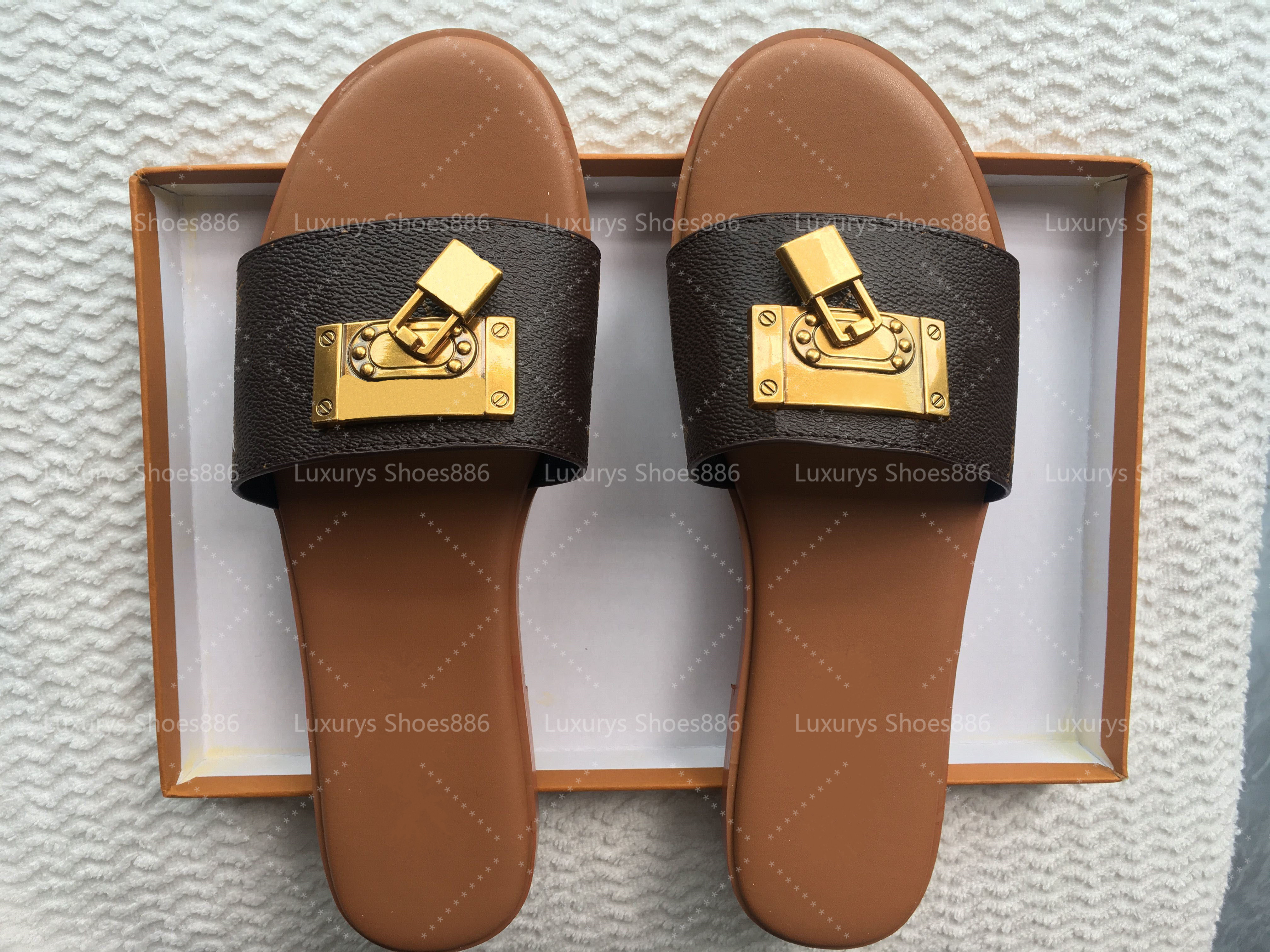 

2021 Slide Sandals Designer Shoes Luxury Summer Fashion Classic slippers Wide Flat Slipper men and women Sandal Flip Flops, Black