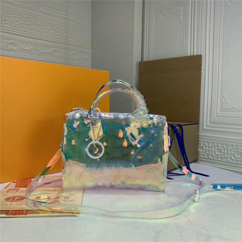 

Designer Luxury Pochette Volga Limited Edition Prism PVC PM Keepall Shoulder Hand Bag Size: 25x19x15CM