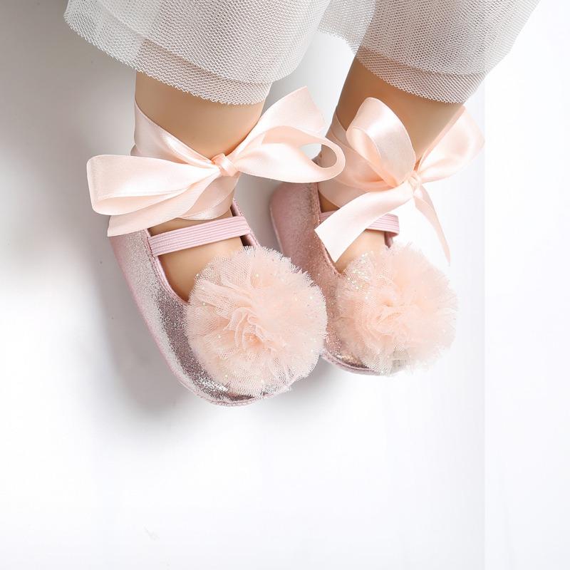 

First Walkers 7 Colors Baby Dance Shoes Toddler 2021 Latest Bow Tie Princess Born Cute 0-18M