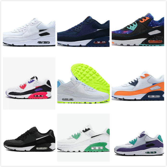 

USA 90 OG UNDEFEATED Running Shoes Air CushiOn 90s Be True Triple Black White Volt Sneakers Womens Vast Grey Pink Multi Maxes Infrared Sport