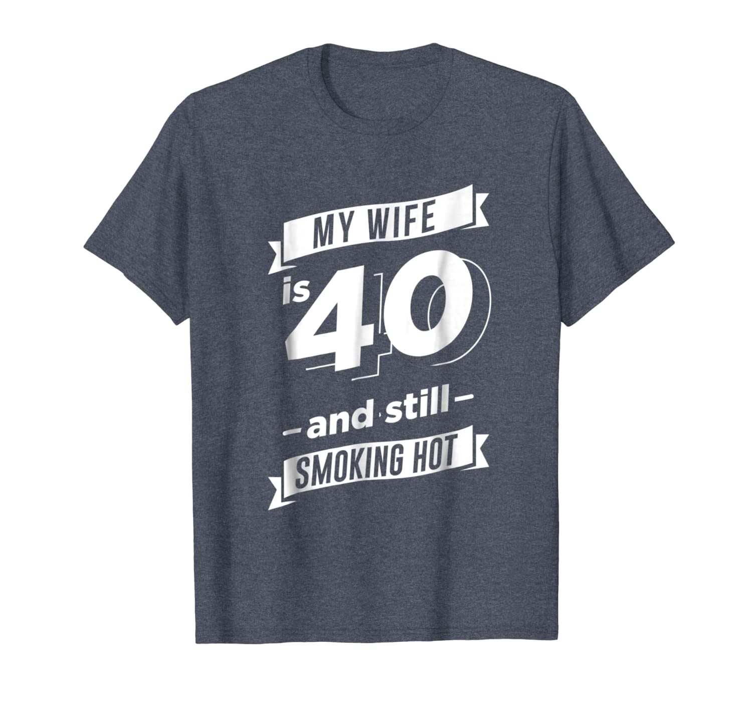 

my wife is 40 and still smoking t-shirt, White;black
