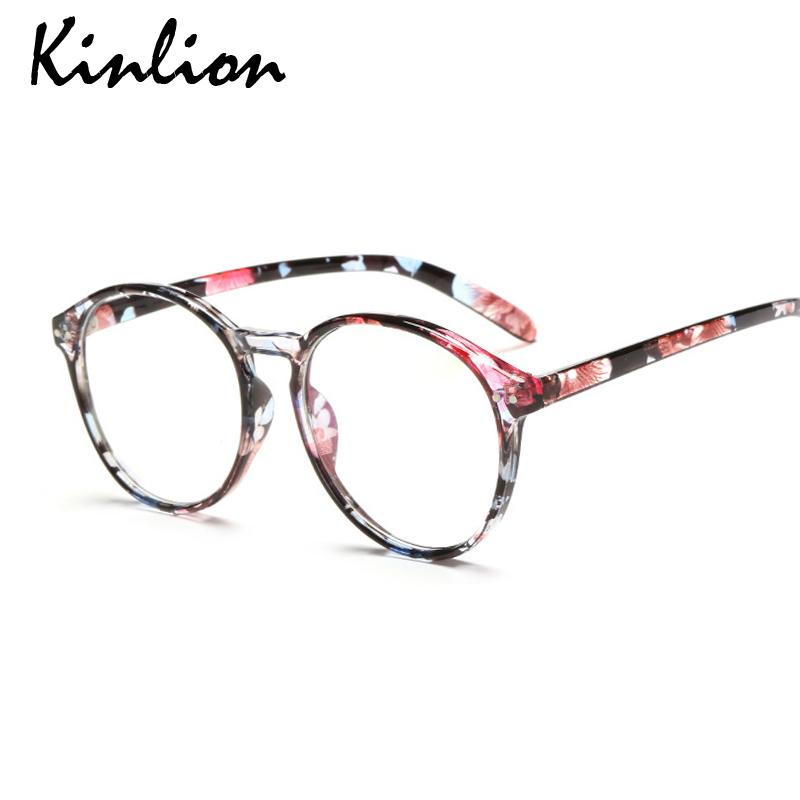 

Fashion Sunglasses Frames Kinlion Round Eyeglasses Women Mens Clear Eye Glasses For Men Retro Myopia Prescription Frame Optical Gafas