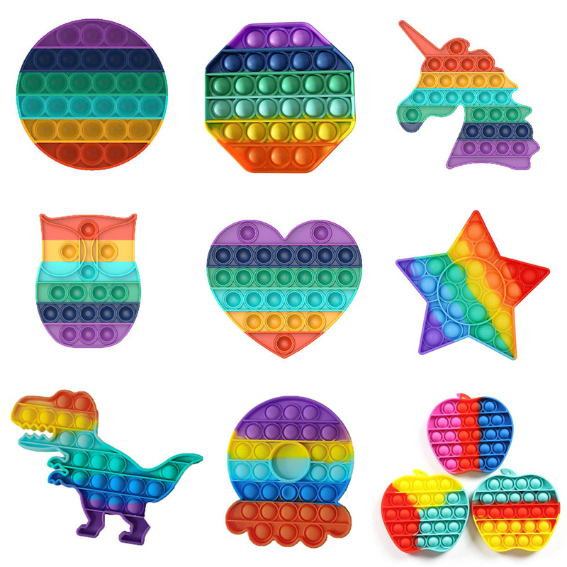 

Fidget Toys Push Bubble Antistress Anti-stress Soft Sensory Reusable Squeeze Toy Gifts Stress Reliever Board Games