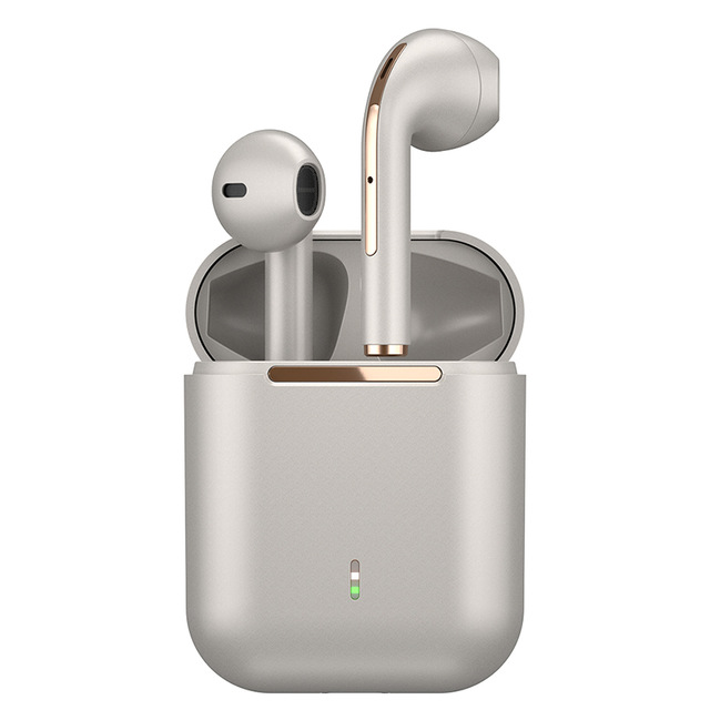 

J18 Half-Ear TWS True Wireless Bluetooth 5.0 Earphones Sport Waterproof Earbuds Headsets For Apple, Gold