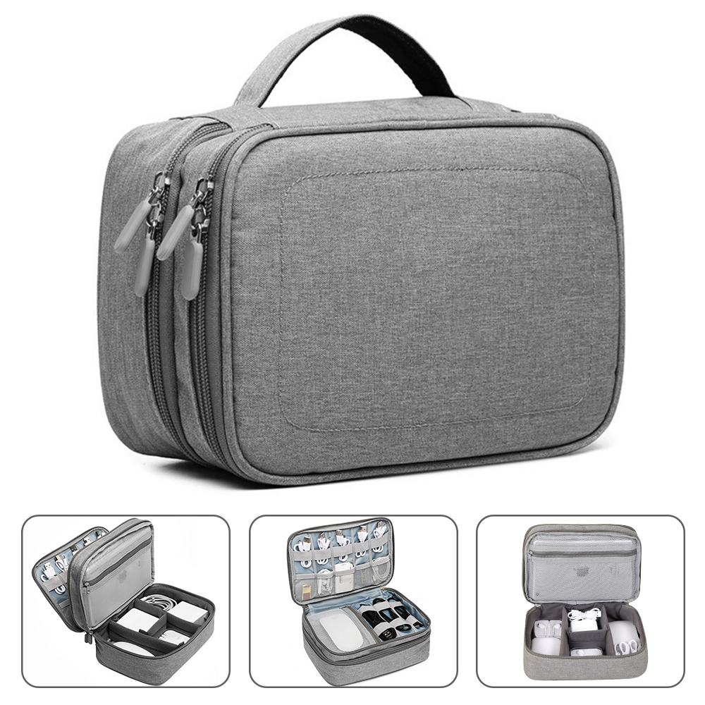 

TUUTH Trave Eectronic Accessories Mutipurpose Trave Cabe Storage Bag Portabe Organizer Bag Gadget Carry Bag for iPad