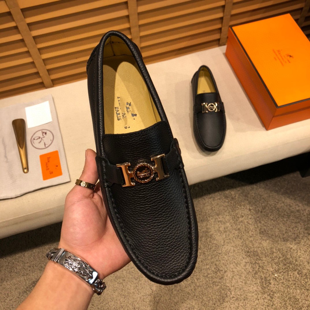 

2021 Man Casual Shoes Genuine Leather Luxury Brands Mens designer Loafers Moccasins Breathable Black Slip-On Driving Shoe for Men, #01