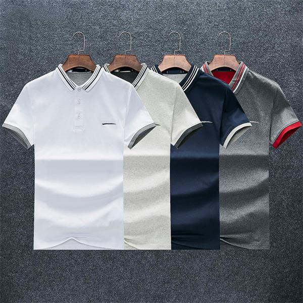 

Luxurys Designers Summer Mens drees fashion Cotton POLO Shirt Men Turn Down Collar Casual Social Style Giraffe Brand printing Man Polos Male Tops 100%cottonM-3XL#02, White