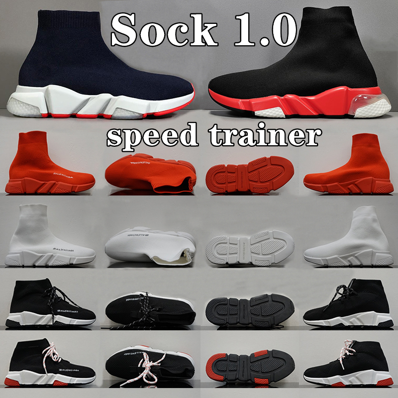 

man woman speed trainer Sock 1.0 Walking Shoe Hott Selling Original Paris Lady Black White Red Lace Socks men women Sports Sneakers Top Boots Clear Sole Sneaker, I need look other product