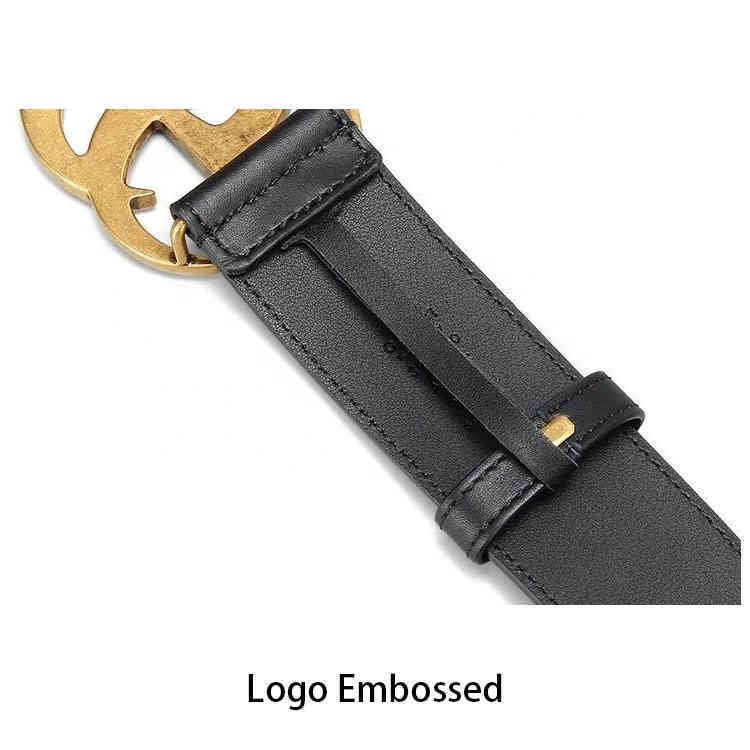 

2021 Double G Digner Belts Women Men Genuine Leather Belts, Black;brown