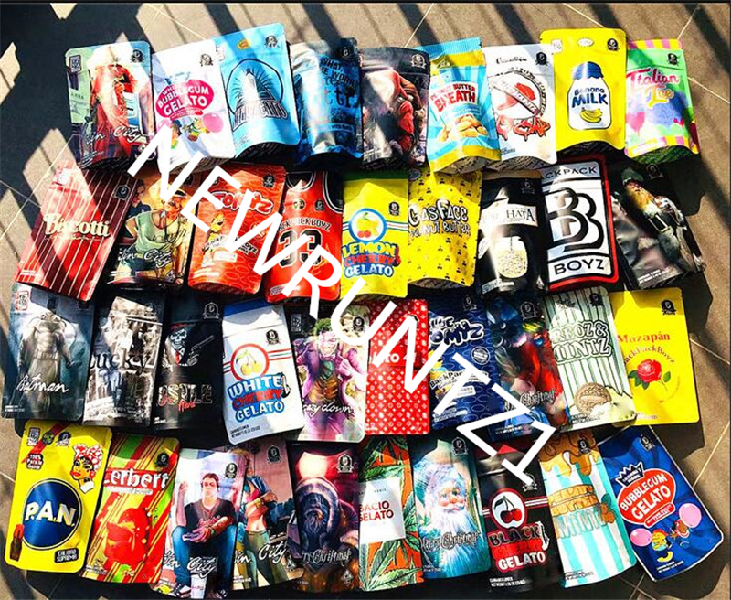 

2021A New BACKPACKBOYZ 33 smell proof 420 packaging 3.5g mylar bags runtz bags 710 custom mylar bags Backpack boyz packages
