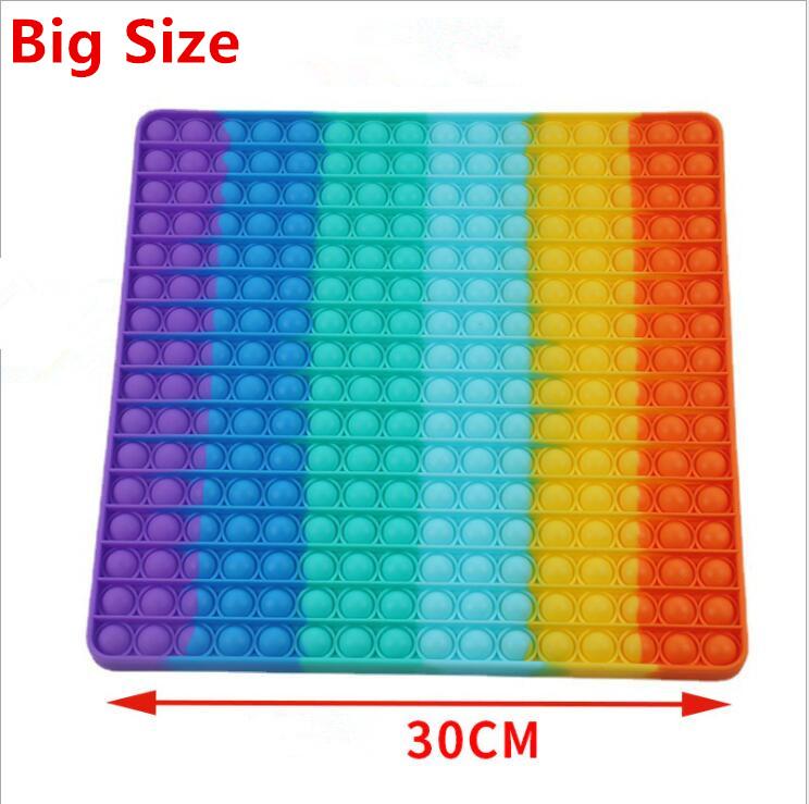 

Super Big Size Push Bubble Fidget Toys Desktop Funny Bubble Sensory Squishy Stress Reliever Autism Needs Anti-stress DHL Shipping