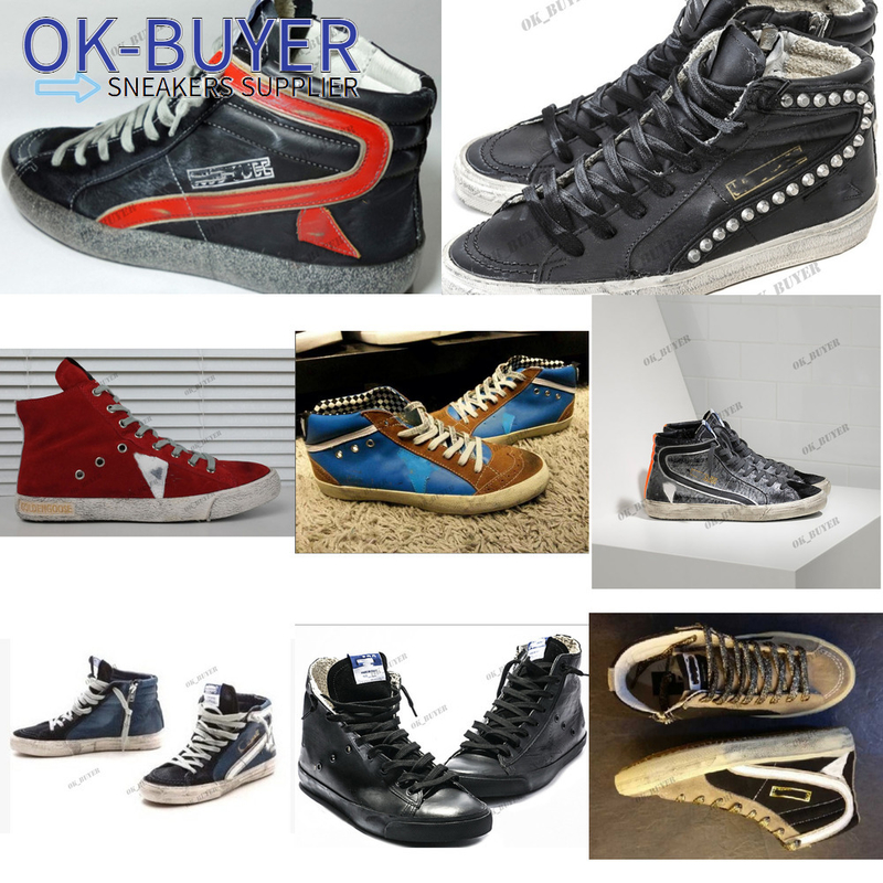 

Golden Hi Star Slide high top Shoe Fashion Women Sneakers luxury Trainers Sequin Classic White Do-old Dirty Men shoe, Star31