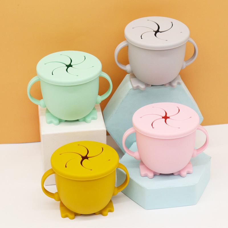 

new creative mother and products baby silicone duck feet snack cup