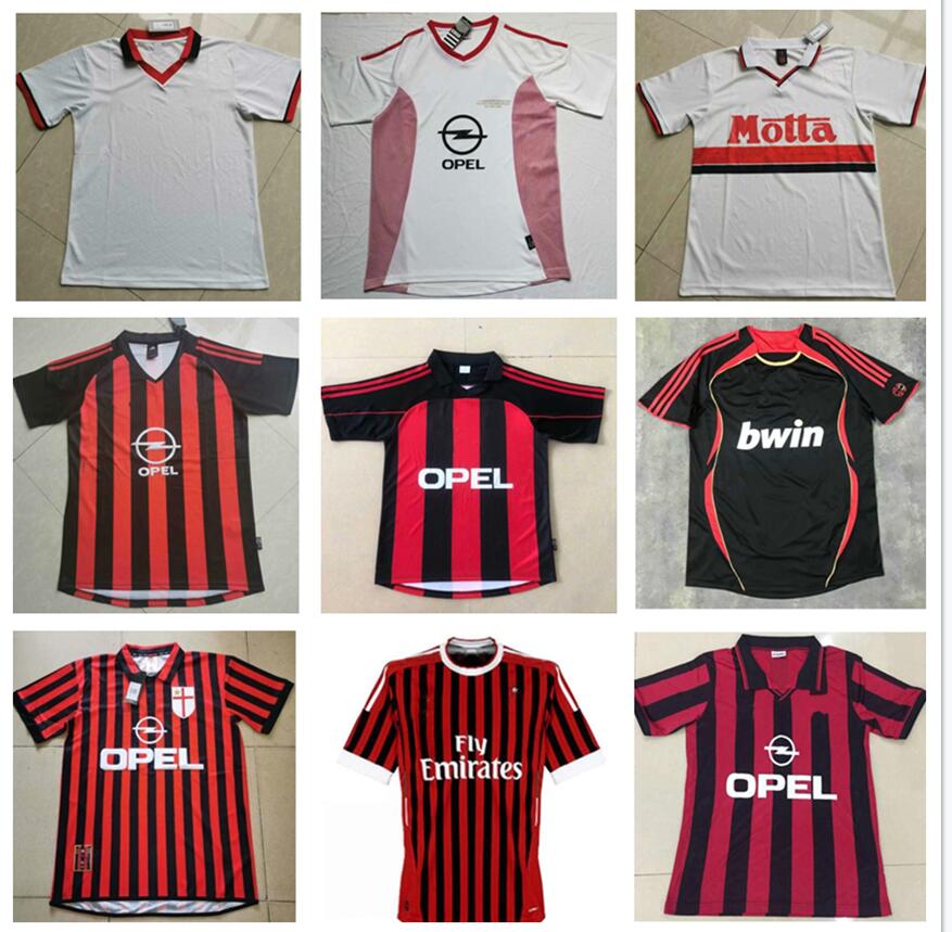

Retro shirts home 96 97 99 Gullit SOCCER JERSEY 02 03 04 05 Maldini Van Basten football RONALDO KAKA Inzaghi AC 06 07 MILAN 09 10 Rivaldo SHEVCHENKO Baresi Nesta Seedorf