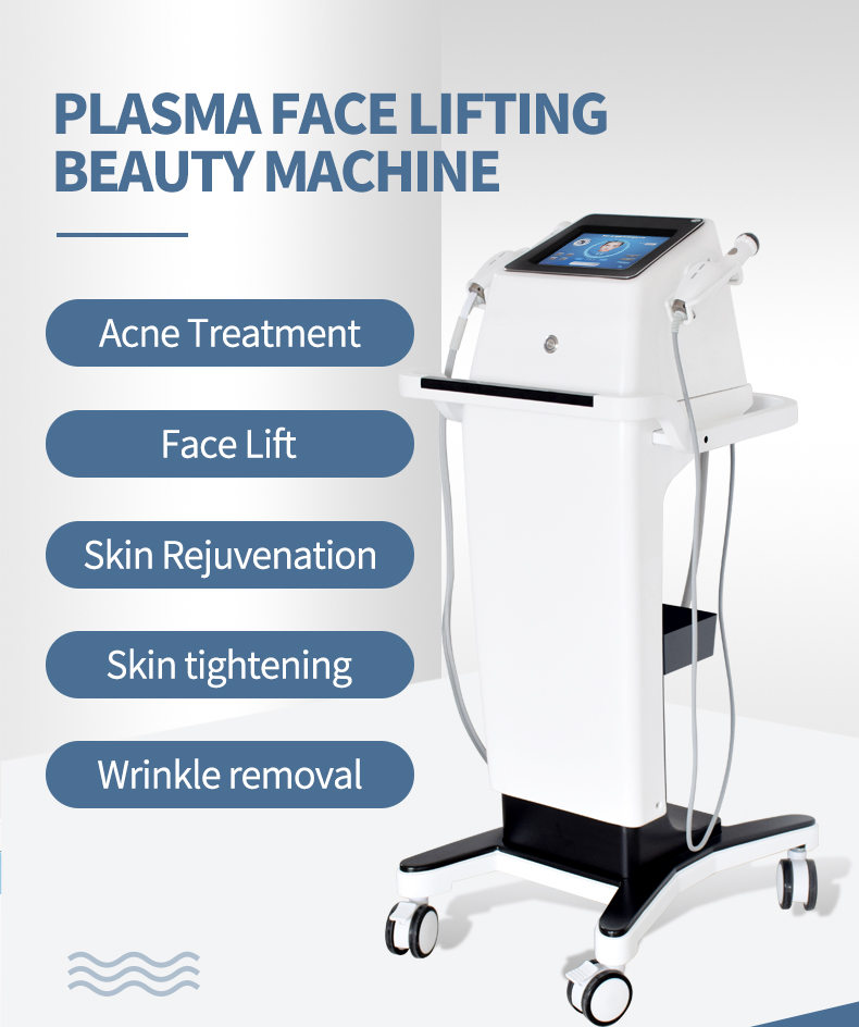 Portable 3 in 1 Hot and Cold therapy Acne treatment face lifting skin rejuvenation wrinkle removal ozone plasma pen fibroblast beauty machine-image-709343041