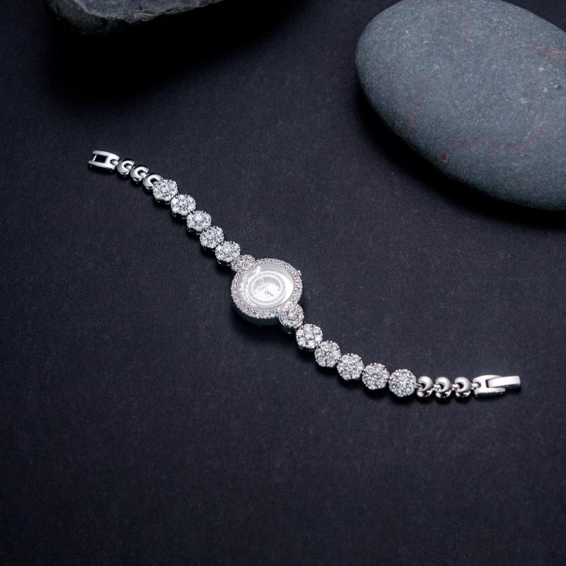 

Wristwatches Ladies Watches Top Wrist Iced Out Crystal Diamond Watch For Women Quartz Waterproof Relogio Masculino, D8133a2sl