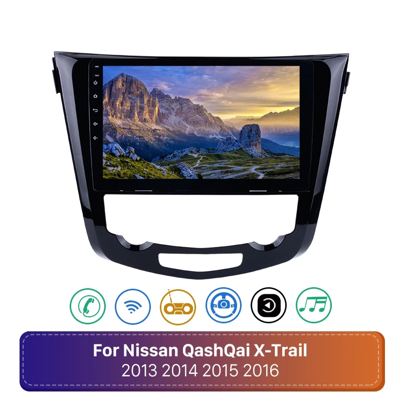 

2din Android Car dvd Radio Stereo GPS Navi Player For 2013-2016 Nissan QashQai X-Trail Multimedia Player Head Unit
