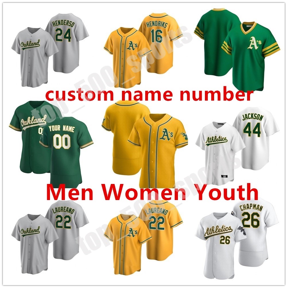 

Men Lady Kid jersey 2 Khris Davis Matt Chapman Olson Blake Treinen Rickey Henderson Canseco Reggie Jackson Women Youth Jerseys, Colour 4