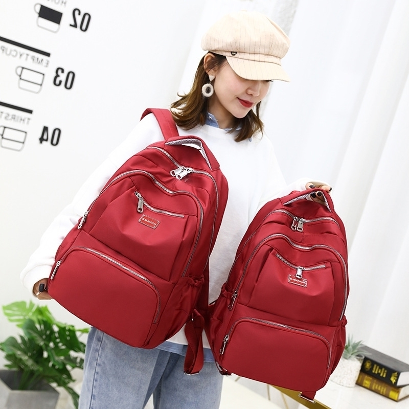

schoolbag female junior high school students backpack leisure large capacity college simple outdoor travel