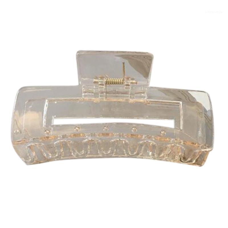 

Hair Clips & Barrettes Large Claw Banana Clip Acetate Transparent Hollow Out Barrette C1FE, Golden;silver