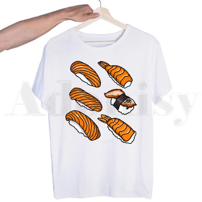 

Men' T-Shirts Japanese Style Kawaii Sushi Tshirts Men Fashion Summer Tshirt Top Tees Streetwear Harajuku Funny