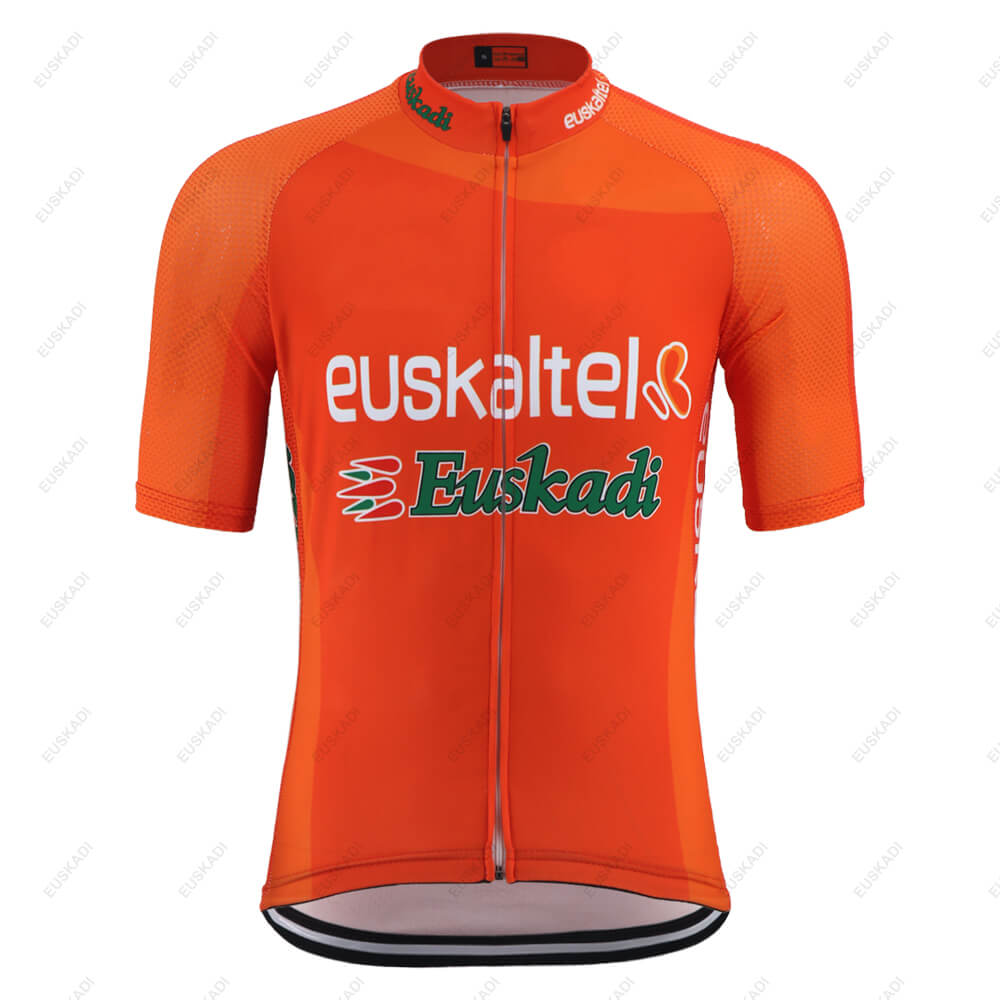 

Summer Men EUSKADI - Euskaltel Cycle Team Orange Cycling Jersey Short Sleeve Road Race Bike Clothing MTB Bicycle Wear T-Shirts Maillot Ciclismo Hombre, Men jersey