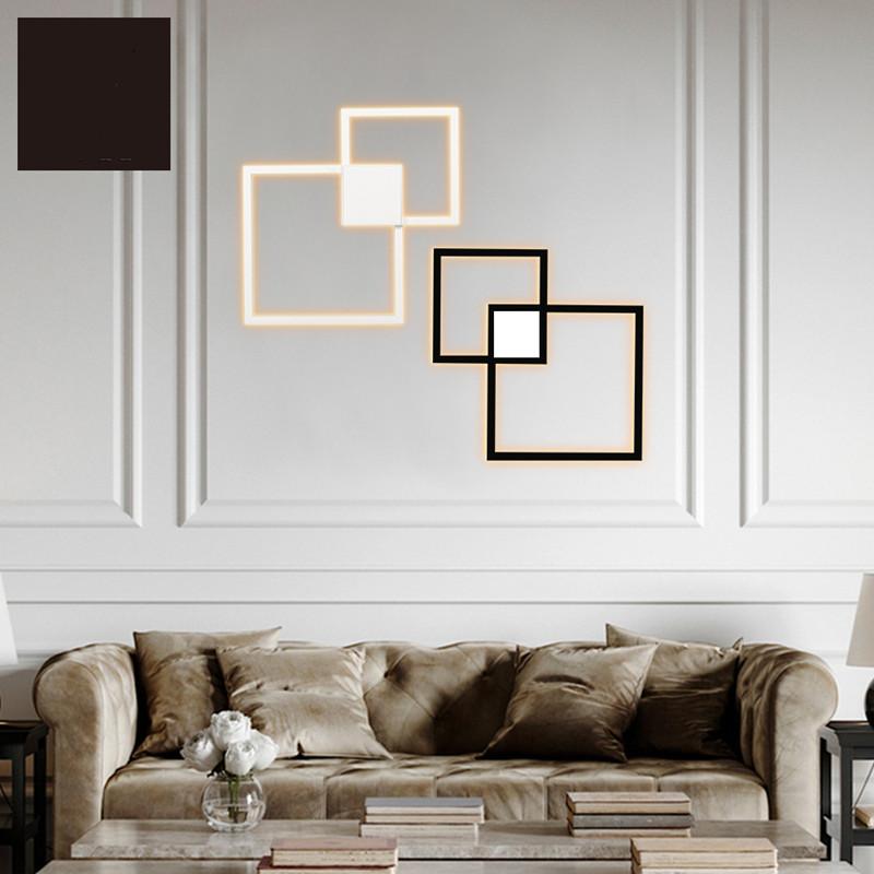 

Wall Lamp Modern Led Lamps Living Room Bedroom Bedside Decoration Lights Square Creative Diy Pattern Sconces Fixtures
