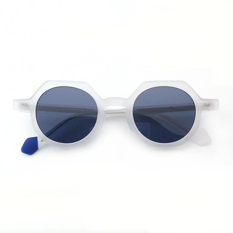 

Outdoor Eyewear Vintage Sunglasses 1980S Frames Hand Crafted Rare Retro Classic Preppy White Unique Sun Glasses Women Men Unisex Car Driving