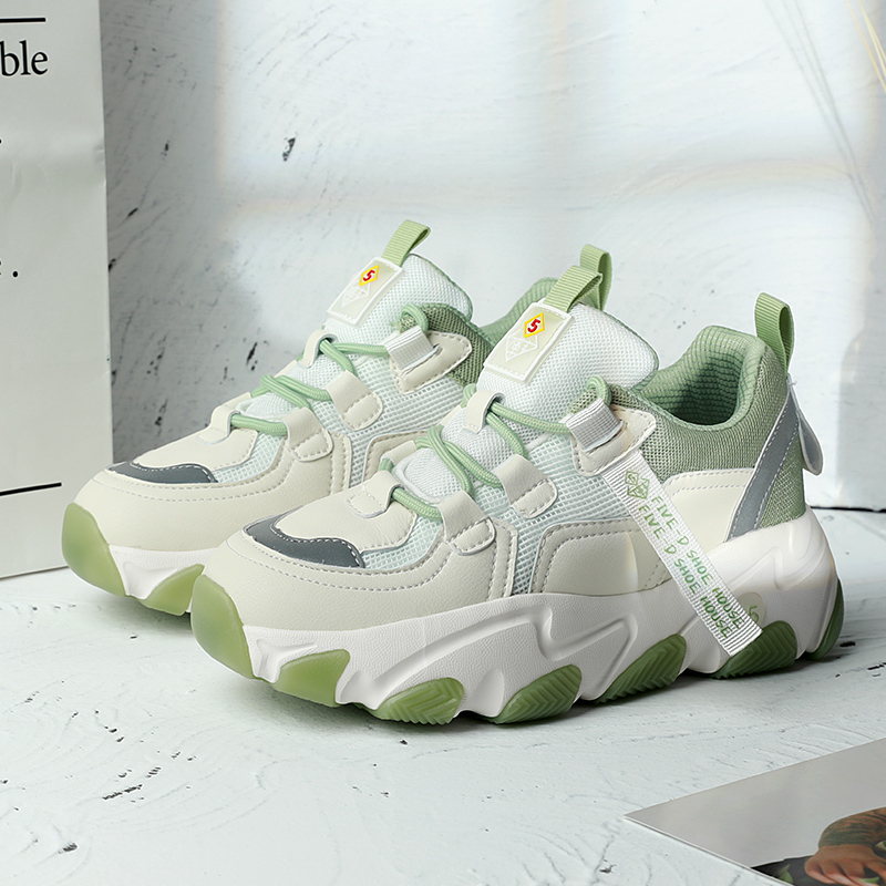 

Womens Sneakers High Quality Platform Women Shoes Old Daddy Shoes Ladies Shoes Platform Sneakers Comfortable Breathable 3 cm