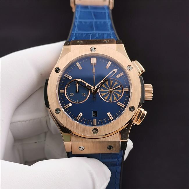 

Men's watch size 45mm 316L fine steel case sapphire glass mirror equipped with 7750 multi-function chronograph movement 6 characters un, Slivery;brown