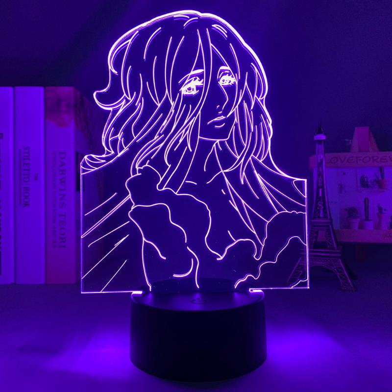 

Night Lights Led Light Anime Attack On Titan Pieck Finger For Bedroom Decor Kids Birthday Gift Manga Shingeki No Kyojin 3d Lamp
