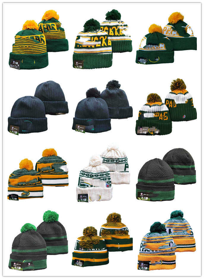 

Mens Green BayPackersNew Cuffed Knit Football Hat Beanies