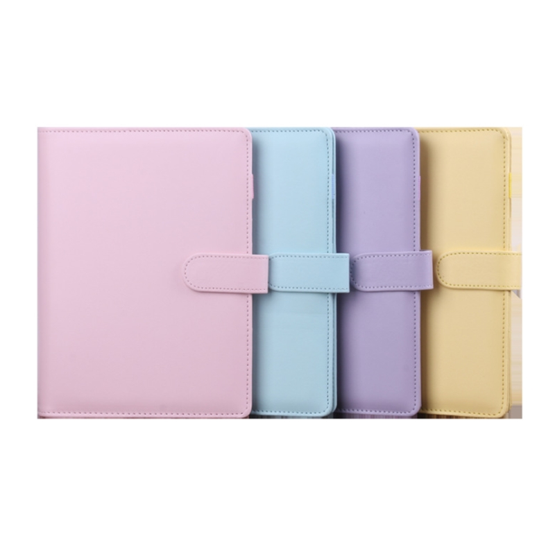 

A6 PU Book notepads cute multi colors notebook no paper inside school office supplies by ocean A10 s