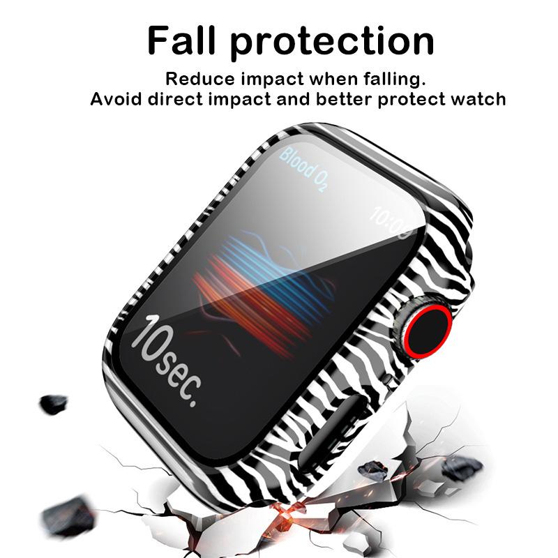 

PC Watch Cases for Apple Series SE 6 5 4 3 2 1 Case 42mm 38m 40mm 44mm iWatch Protective Cover, Color mixing