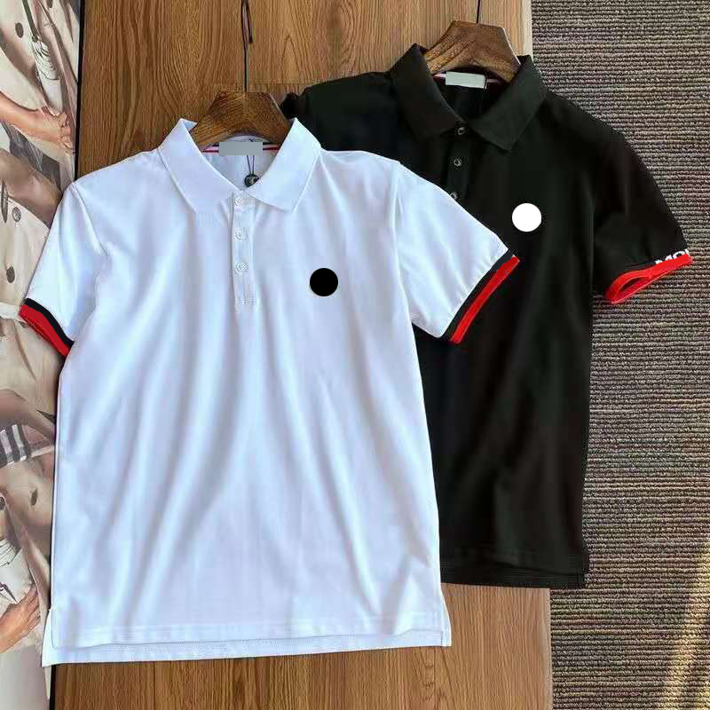 

designer maya Mens Polos luxury stripe letter printed men  polo tshirts fashion double bead brand boutique solid color top short Tees 111, Supplement (not shipped separately)