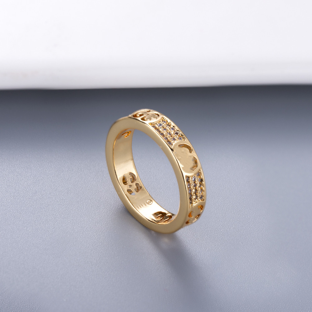 

Designer Stones fashion ring luxury men's and women's rings gold couple couples high-quality jewelry simple personality