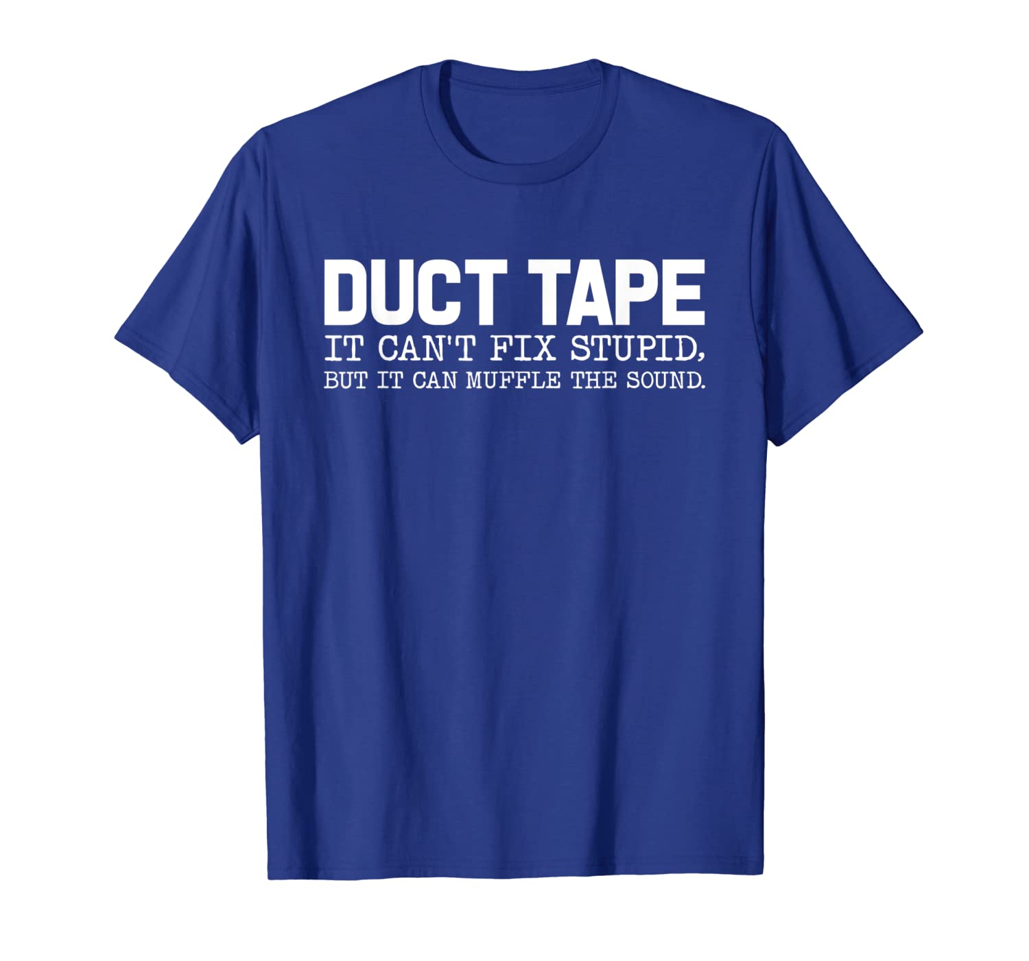 

duct tape it can't fix stupid, but it can muffle the sound, White;black