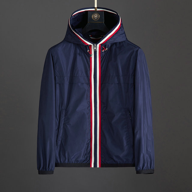 

Men's long sleeve jacket high quality fashion designer 20ss is suitable for luxury clothes in spring and autumn, hooded windbreaker clothing, Black;brown