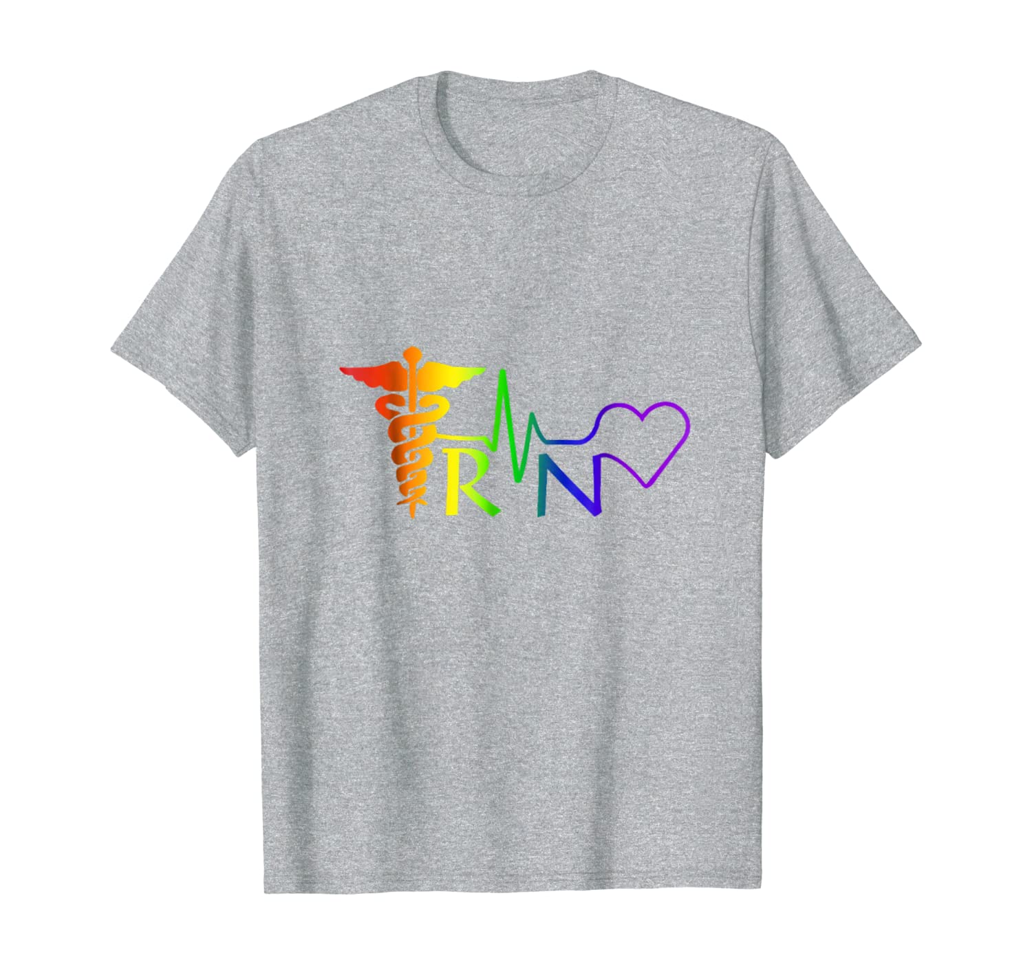 Nurse RN Heartbeat LGBT Pride Month 2018 T-Shirt-image-703276909