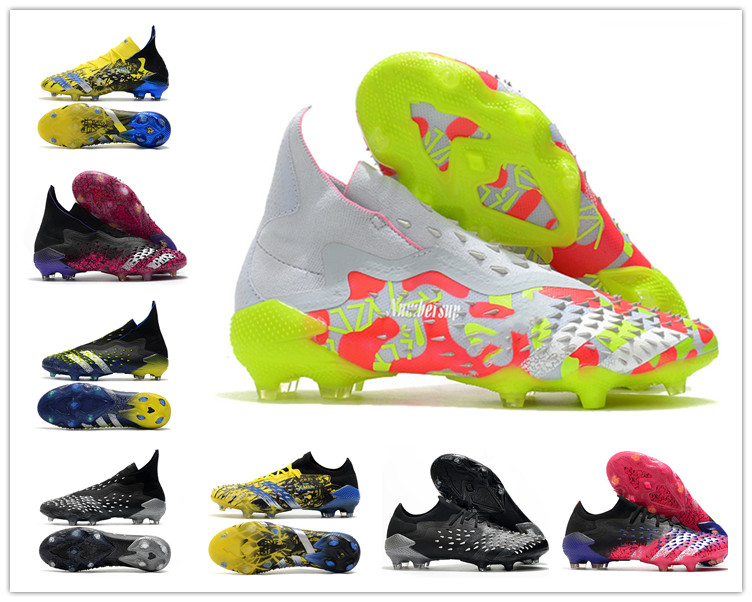 

Predator Freak + Superlative Pack FG Soccer Shoes X Mens Boys Cleats Wolverines Dark TF Superstealth Core Black Grey Solar Yellow Superspectral Shock Football Boots, 0009