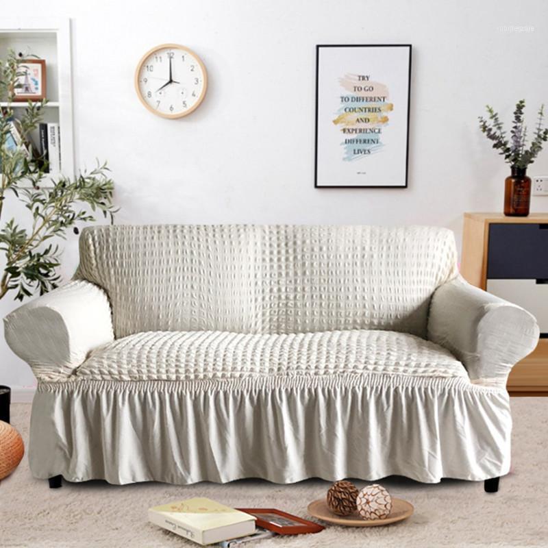 

Chair Covers European Sofa Cover Universal All-inclusive Stretch Woven Three Double Seat Slipcover For Couch Skirt Cushion1