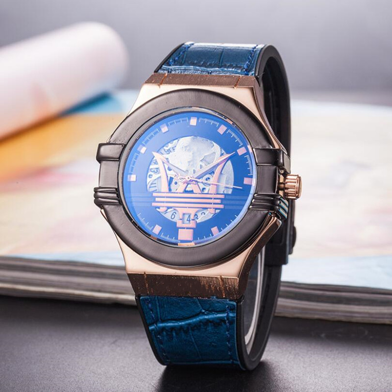 

Amazing man watch Luxury Men Watches Rose Gold Datejust HotSale top brand Wristwatches Military Sport leather strap quartz clock casual mode, Slivery;brown