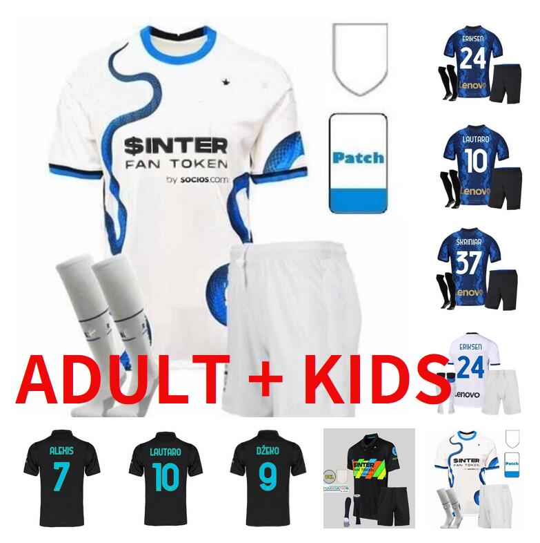 

21 22 J. CORREA DZEKO BARELLA soccer jerseys 2021 2022 CALHANOGLU VIDAL LAUTARO ERIKSEN ALEXIS football shirt uniforms DARMIAN mens Jersey adult kits