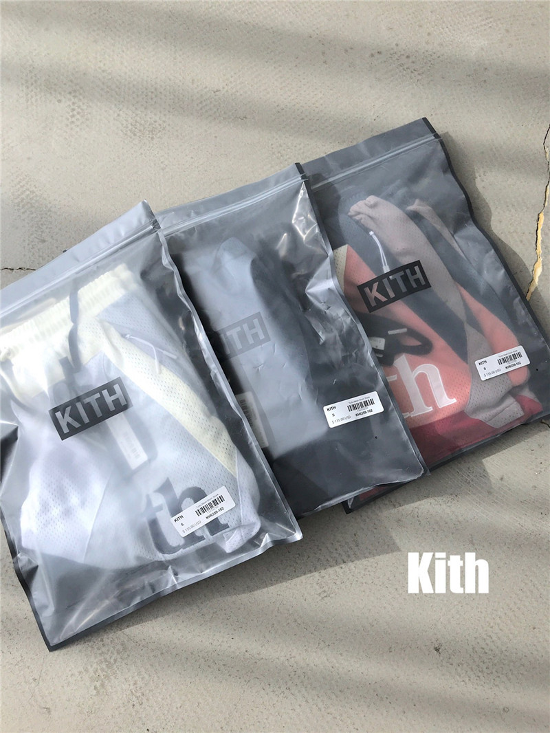 

2021ss Kith Mesh Shorts Men Women 1:1 High Quality Patchwork Oversize Breechcloth Breathable Drawstring