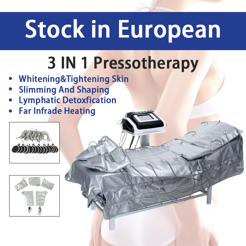2022 le plus récent 3 en 1 Far infrarouge Presothérapie Slimming Machine Infrarouge Drainage lymphatique EMS Massage Suit
