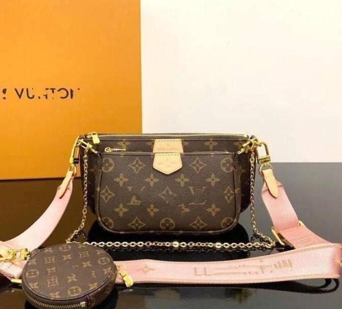

WITH BOX DUSTBAG 3 pcs/set women Shoulder Bags favorite multi pochette accessories Crossbody Purse Messenger Handbag designer bagLVLouisVitton Vutton
